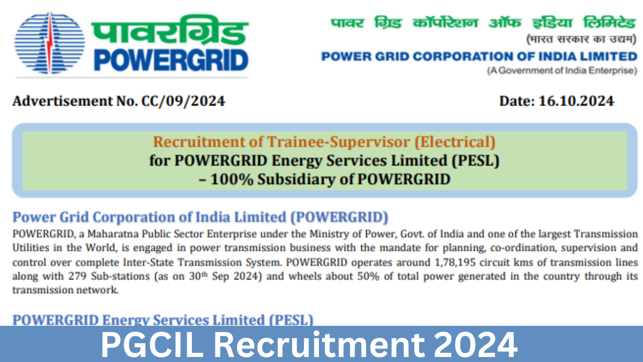 PGCIL Recruitment 2024